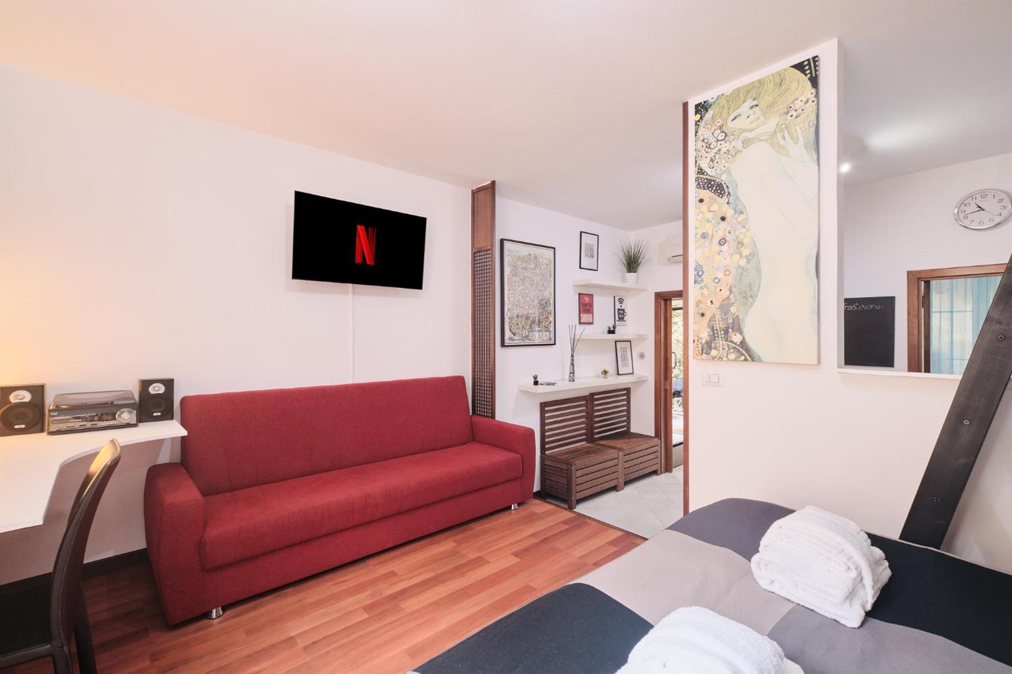 Trastevere- Flat Con Giardino, Ac, Wi-Fi & Netflix Rom Eksteriør billede