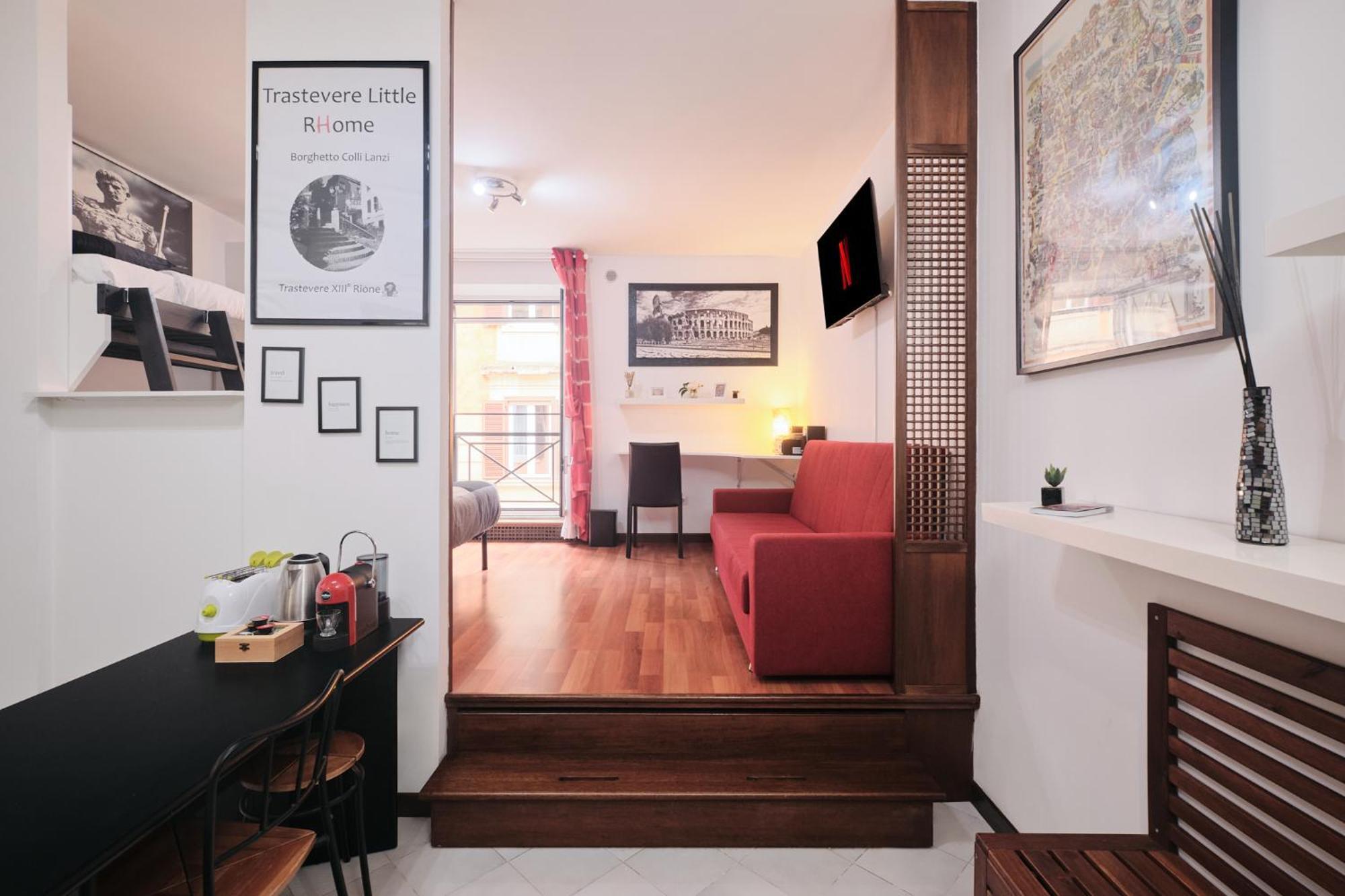 Trastevere- Flat Con Giardino, Ac, Wi-Fi & Netflix Rom Eksteriør billede
