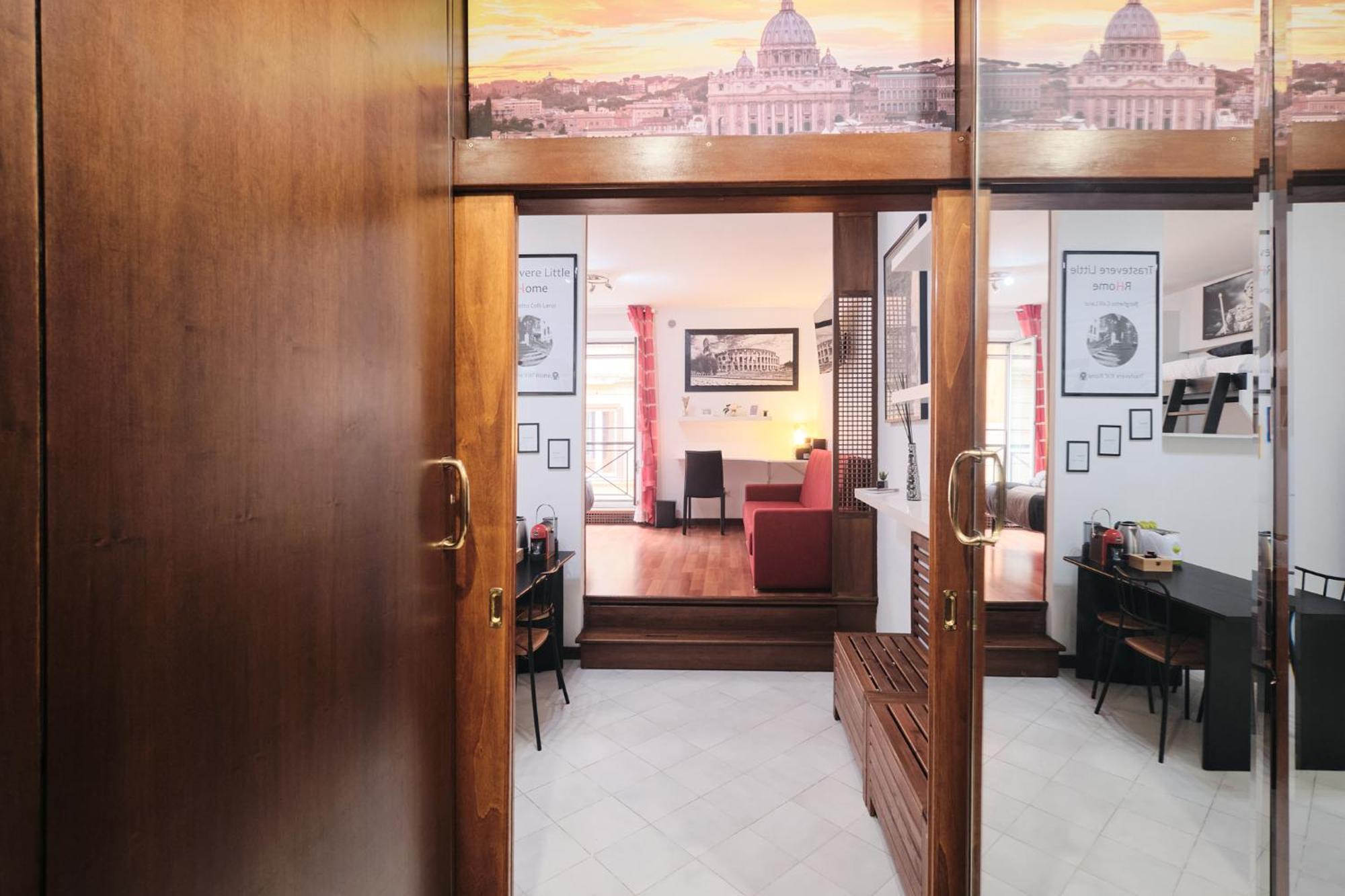 Trastevere- Flat Con Giardino, Ac, Wi-Fi & Netflix Rom Eksteriør billede
